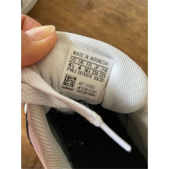 adidas Kids White and Black Sneakers - Picture 4 of 6